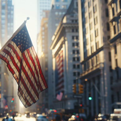 representacao-da-bandeira-americana-para-celebracao-dia-nacional-da-lealdade